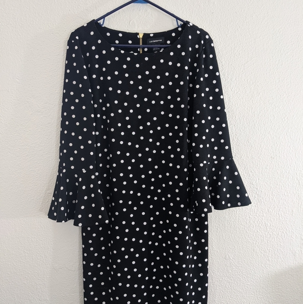 Polka Dot dress with bell sleeves